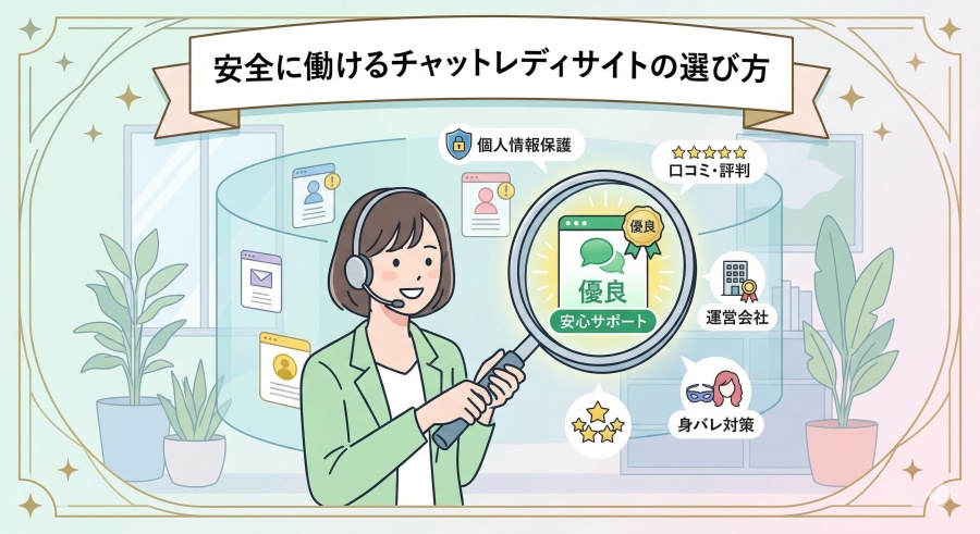 安全に働けるチャットレディサイトの選び方