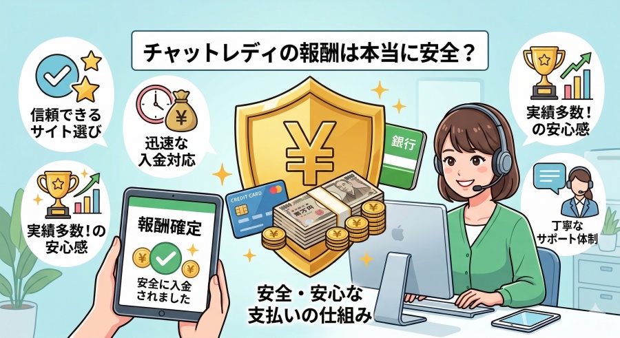 チャットレディの報酬は本当に安全?