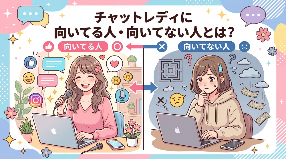 チャットレディに向いてる人・向いてない人とは？
