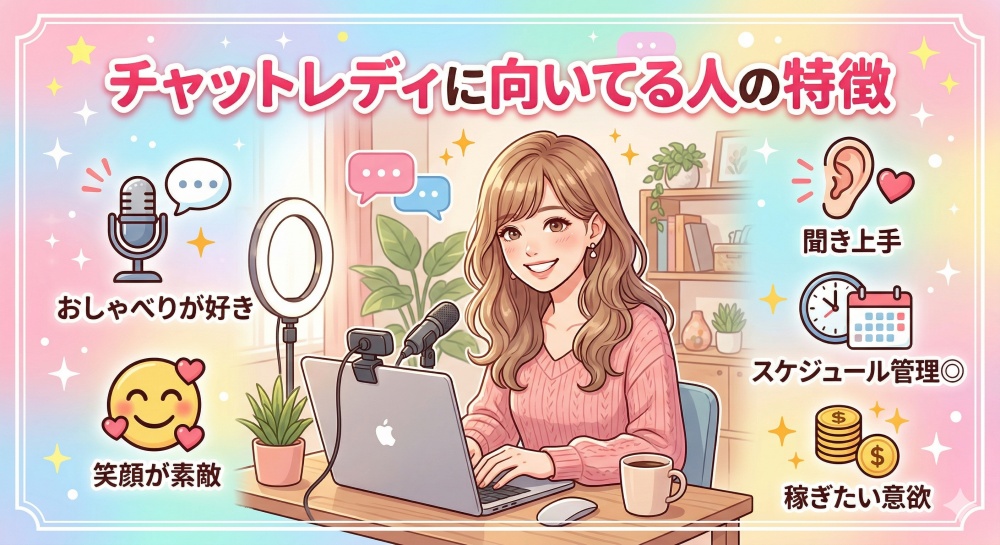 チャットレディに向いてる人の特徴