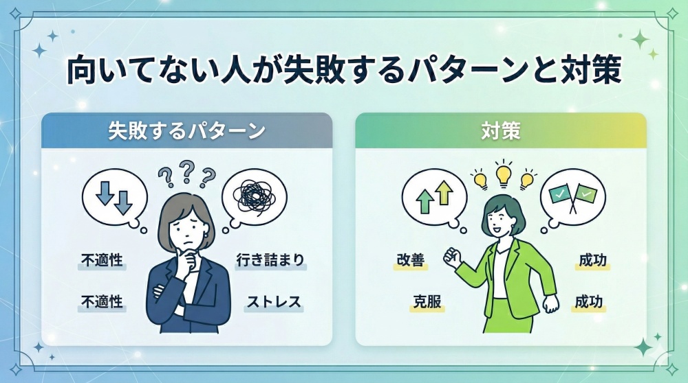 向いてない人が失敗するパターンと対策