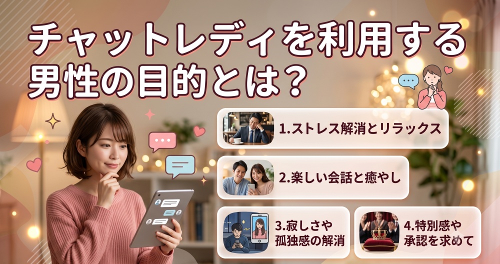チャットレディを利用する男性の目的とは？