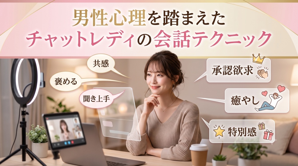 男性心理を踏まえたチャットレディの会話テクニック