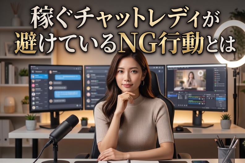 稼ぐチャットレディが避けているNG行動とは