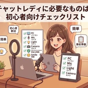 【コラム】チャットレディに必要なものは？初心者向けチェックリスト